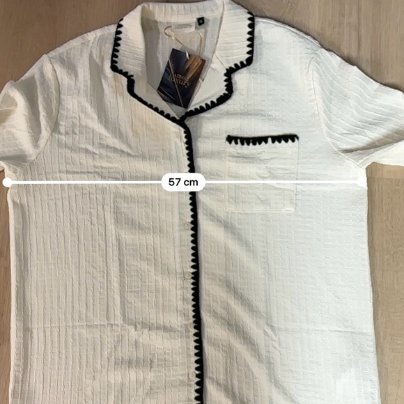 Adams Cream suit with Black Trim - Picture 6 of 7